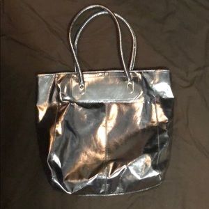Silver metallic bag